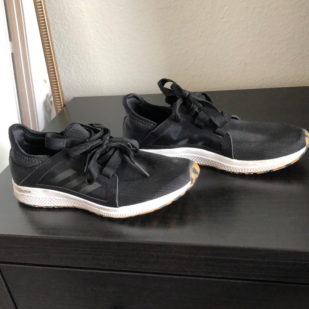 Black w/ gum bottom adidas edge lux